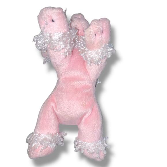 Unipak Plush Pink Poodle Dog Stuffed Animal Pup Nursery Girl Baby Decor 7" - Picture 6 of 9